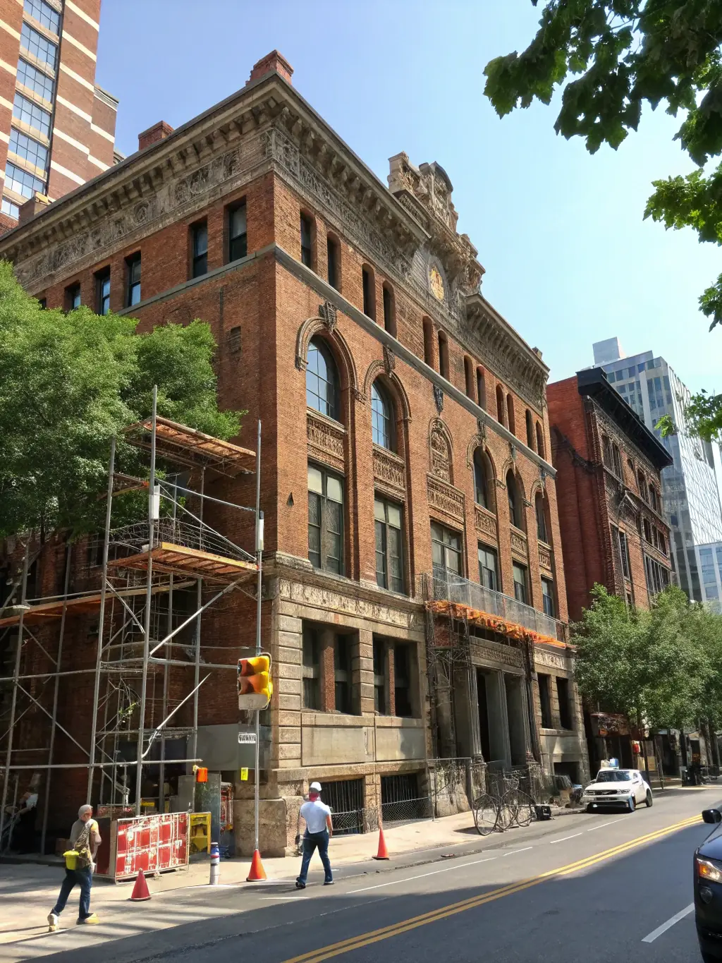 An image of a historical building being restored, highlighting AASNP's heritage preservation efforts.